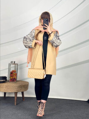 مانتو کتی دخترانه آستین پوست ماری کد 1312