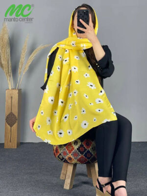 شال زنانه نخی مدل بابونه 1008