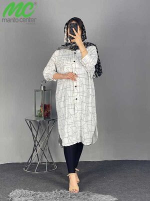 مانتو زنانه پیراهنی کد 1605