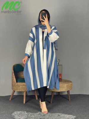 مانتو بلند جلوباز 1628