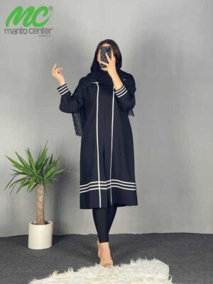 مانتو زنانه سایز بزرگ تابستانه کد 1682