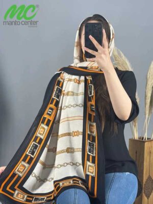 شال زنانه طرح زنجیری کد 1664