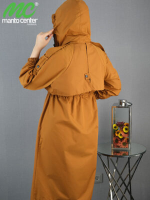 مانتو زنانه کمر گت دار کد 1836