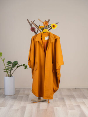 بارانی زنانه تی سی پانچ کلاهدار کد 2653