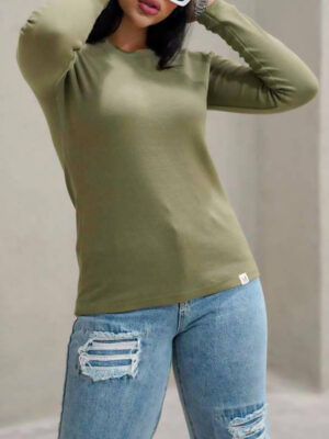Round neck blouse