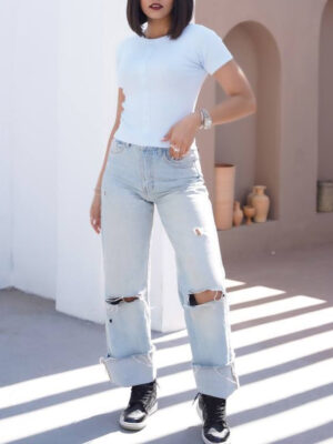 Knit crop top