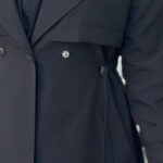 Two-button raincoat with elastic waist2