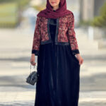 Velvet coat and sundress2