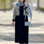 Velvet coat and sundress3