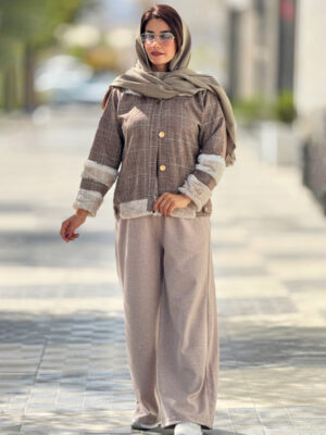 پشمی چهارخانه 1055