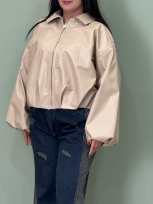 Leather bomber jacket3