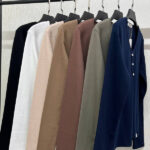 Button-down collar blouse3