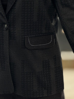 Aftab Yarn Coat Lamer Wove14