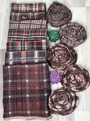 شال برشکا طرح دار 3017 32 Bershka patterned shawl1