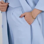 ست سه تیکه 10132 شلوار آبی