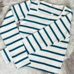 Striped knit adobe crop top4