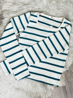 Striped knit adobe crop top4