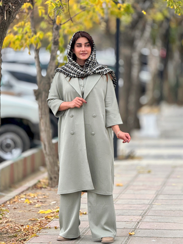 مازراتی سه تیکه ژیله دار 10132 1 سبز 7