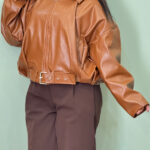 Shirley waisted leather jacket3