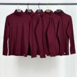 Knitted turtleneck blouse3