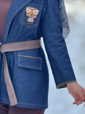 Suede blend denim 4