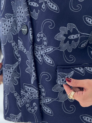 Patterned single-breasted dress7