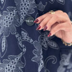 Patterned single-breasted dress6