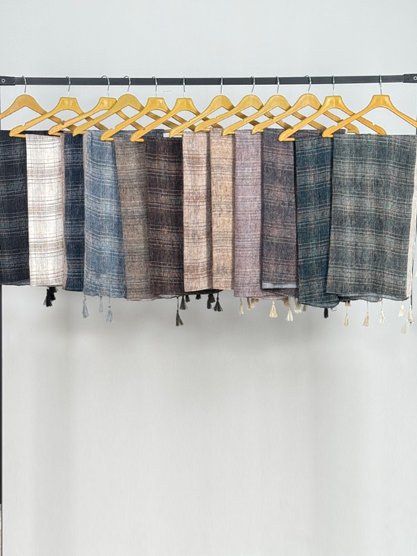 شال پلیسه برشکا ساده 3021-3 1 Bershka plain pleated scarf12