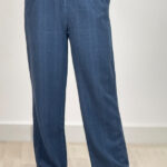 Straw half-bag pants 3