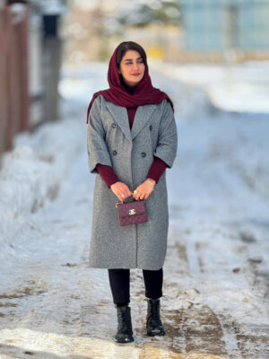 پالتو 6 دکمه پاکتی بلند 10204