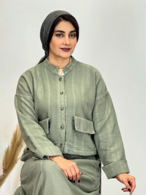Cropped coat 101685