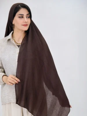 شال پلیسه برشکا 3027 قهوه ای