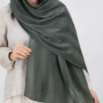 شال پلیسه برشکا 3027 سبز