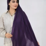 شال پلیسه برشکا 3027 بنفش