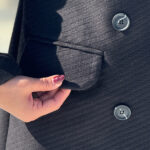 Single button long waist2