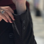 Single button long waist3