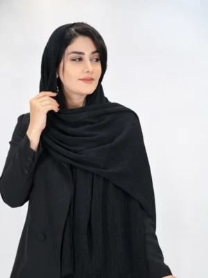 شال پلیسه برشکا 3026 مشکی