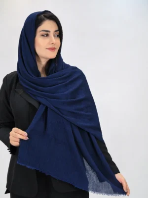 شال پلیسه برشکا 3026 سرمه ای