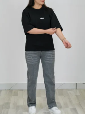 شلوار جین واید زنانه مدل 2074