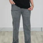 شلوار جین واید 2074 طوسی