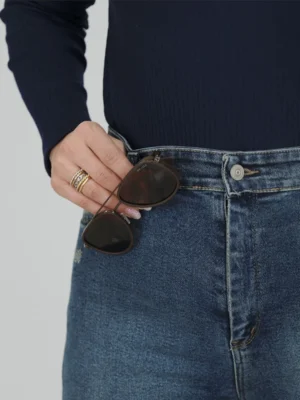 شلوار واید جین مدل 2075