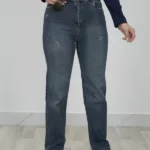 شلوار واید جین 2075 سرمه ای