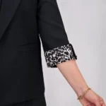 کت آستین پلنگی 10269 آستین مشکی