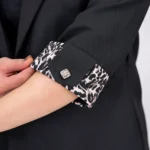 کت آستین پلنگی 10269 آستین مشکی