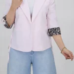 کت آستین پلنگی 10269 صورتی