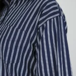 شومیز راه راه لینن 10301 آستین