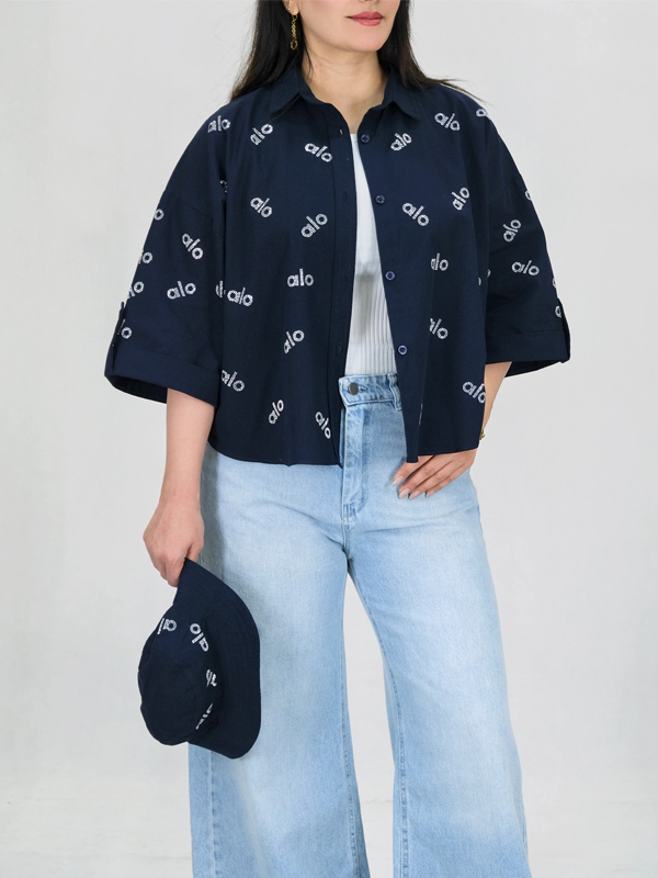 ست شومیز و کلاه الو 10362 سرمه ای