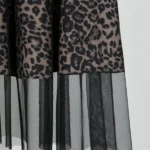 دامن توری بلند مشکی مجلسی مدل 20100 تور دامن