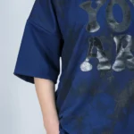 ست تیشرت شلوار 10363 تیشرت سرمه ای