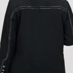 کت مشکی مزونی 10379 نمای پشت